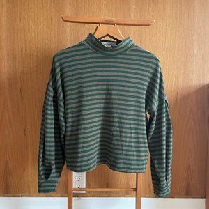 Eve Gravel Leopold mockneck Knit